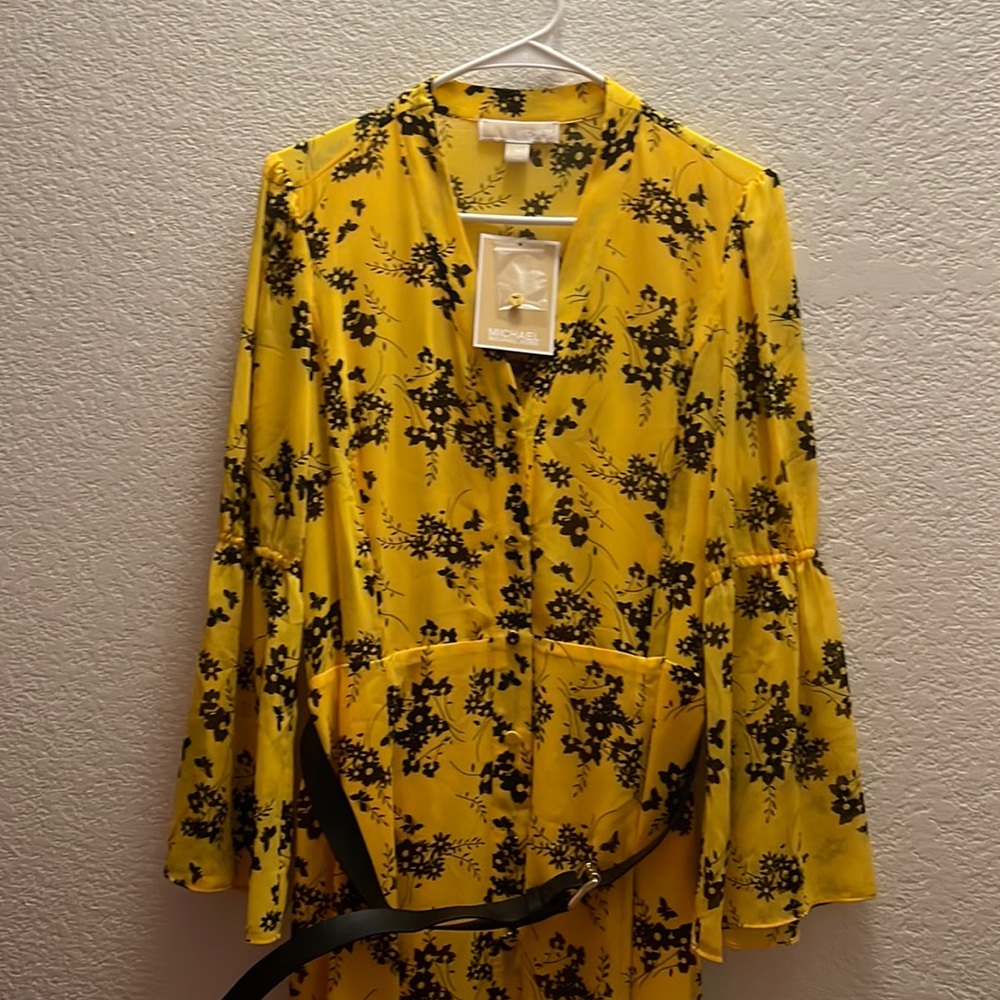 Michael kors medium yellow long short or maxi